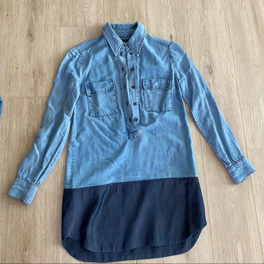 Reformation Denim Shirt Dress